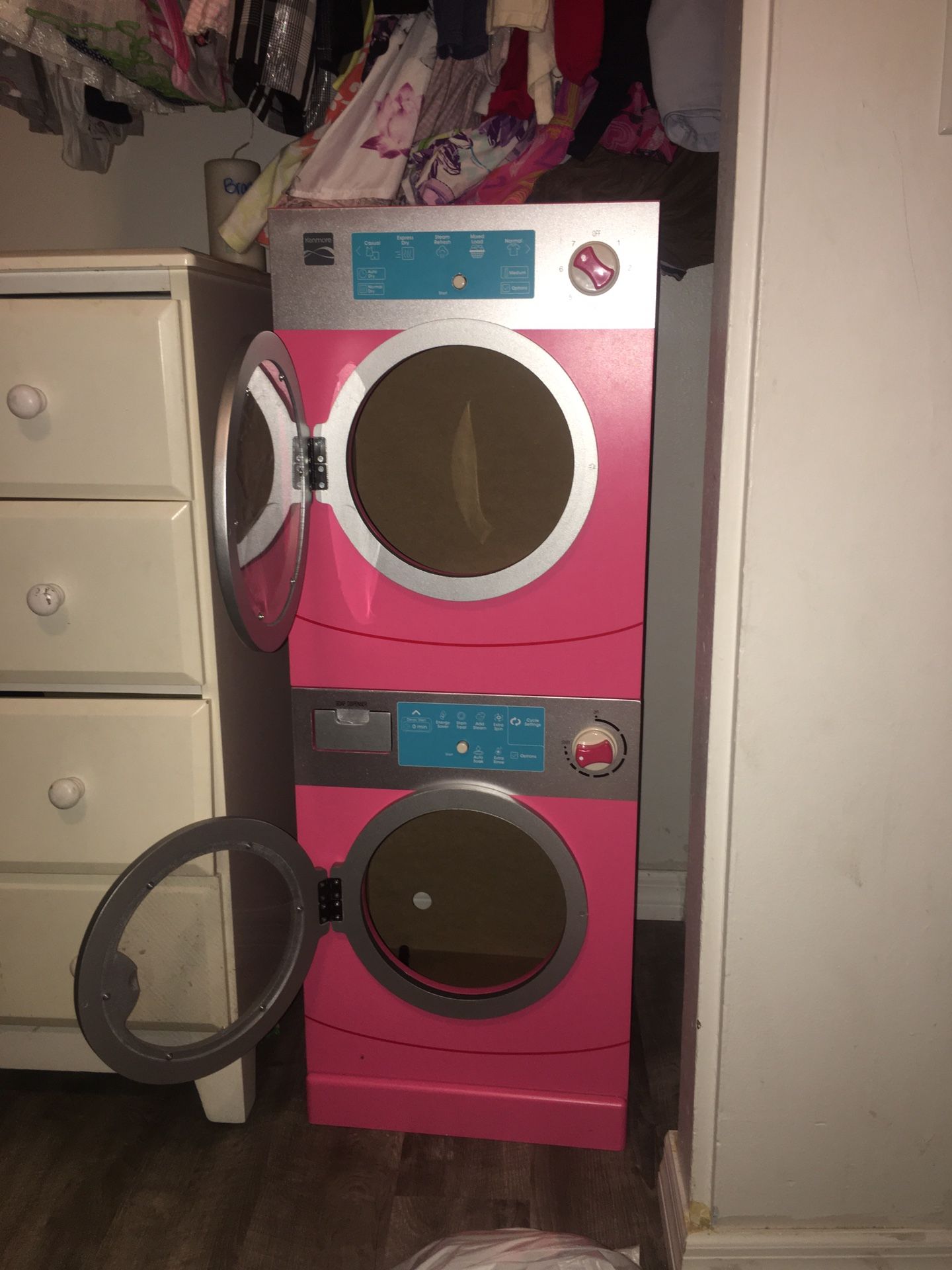 Kenmore stackable washer and dryer playset