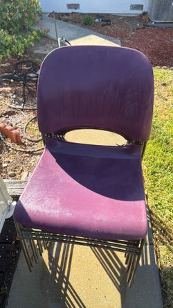 8 chairs very heavy duty in good condition