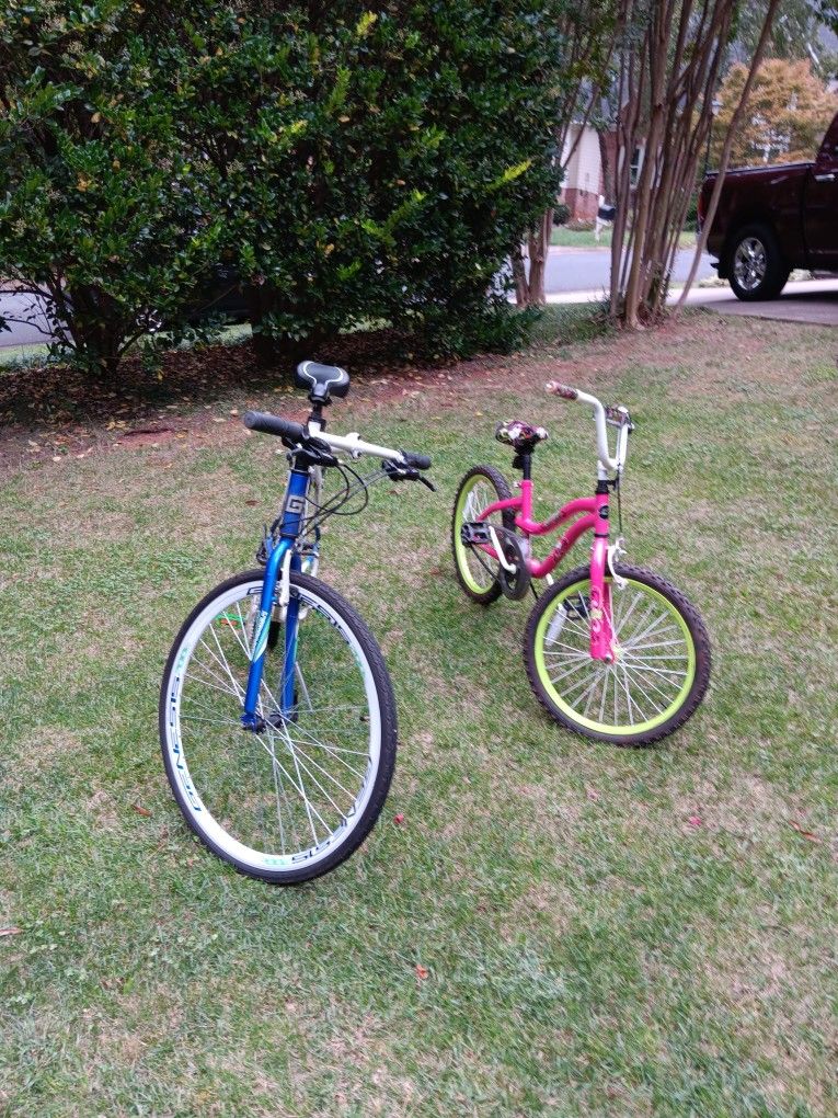 2 Bikes, Kid and adult