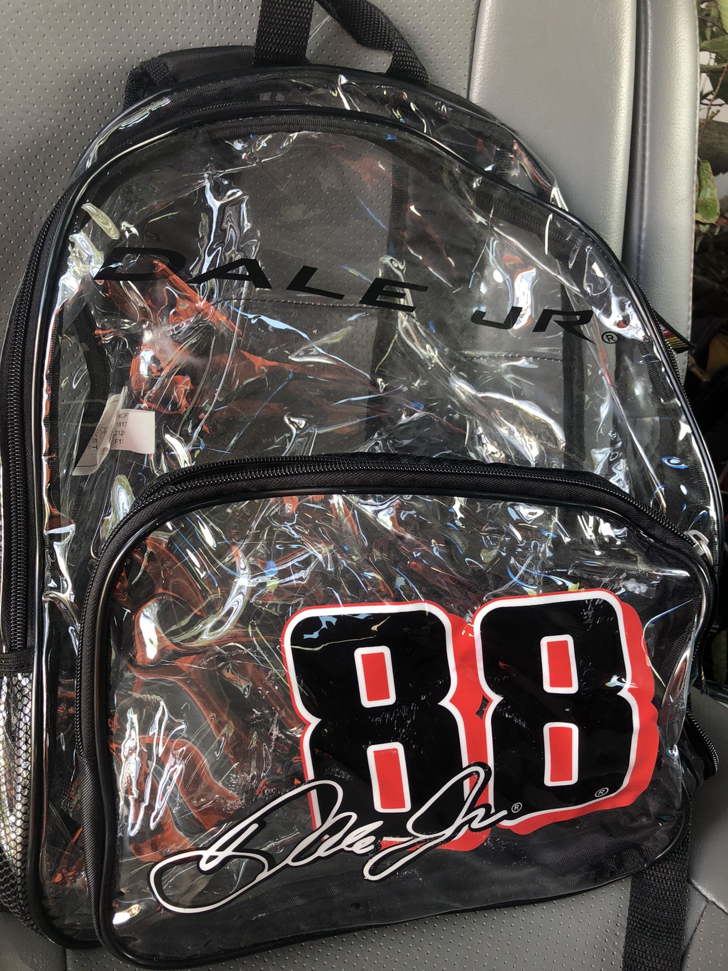 NASCAR clear backpack