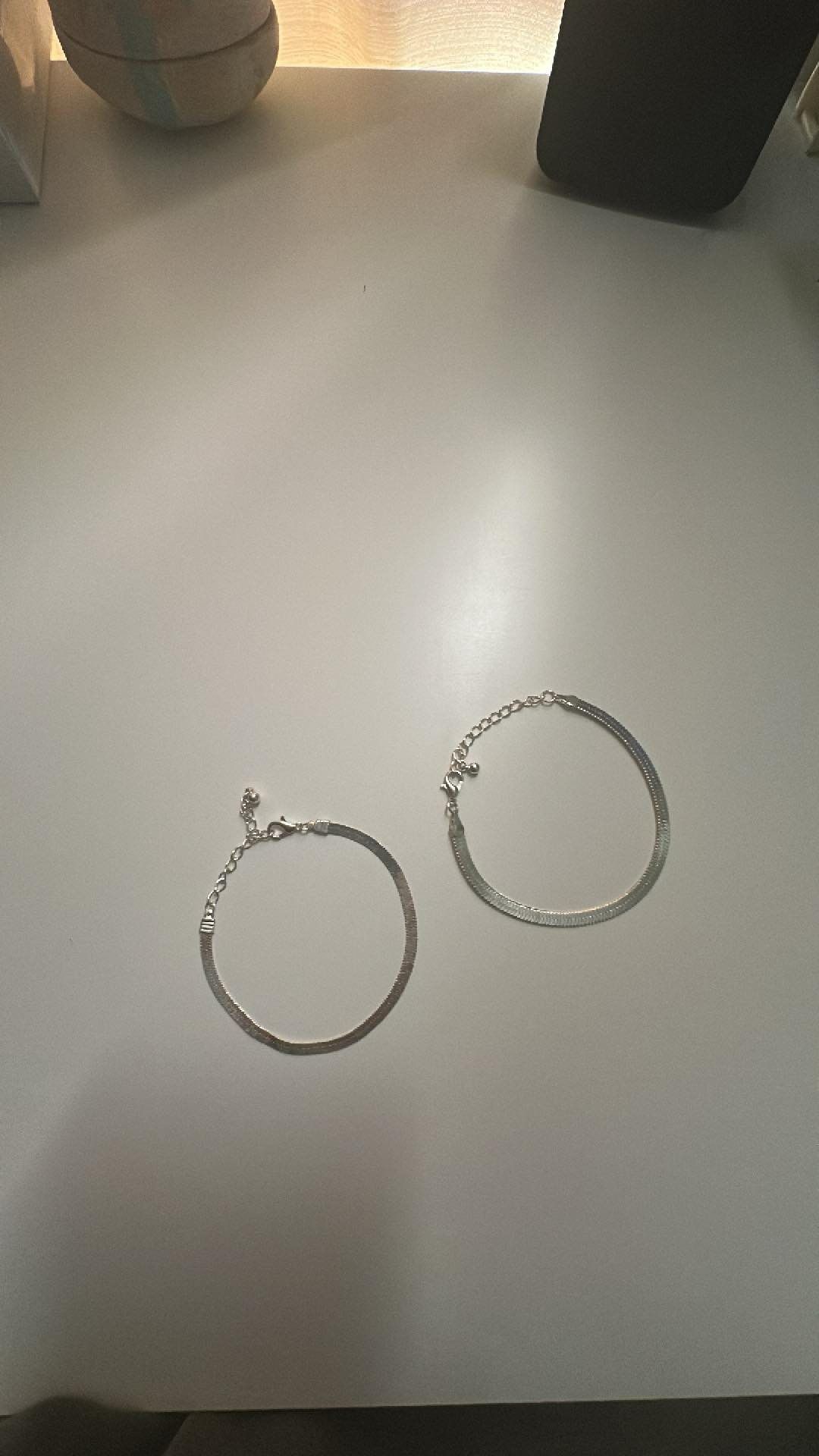 2pcs Of Silver Bracelets
