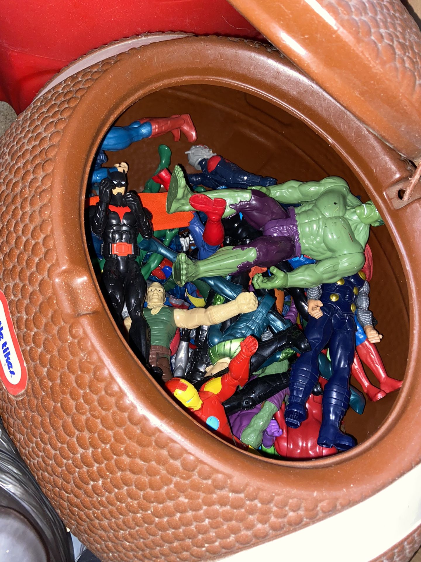 Chest Full Of Marvel/Superfriends Action Figures
