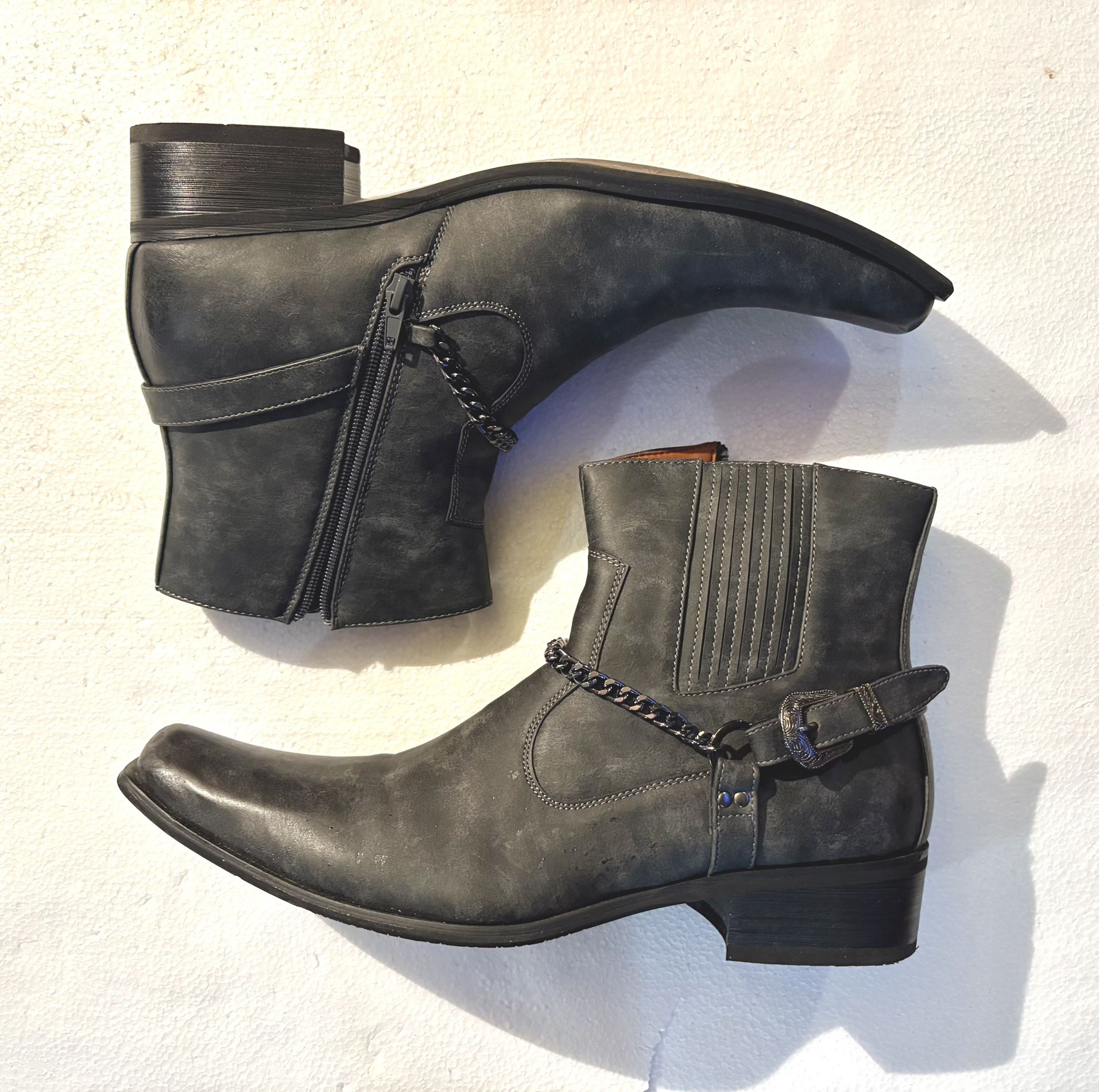 Ferro Aldo Reyes   Charcoal Men’s Western Boot Size:11