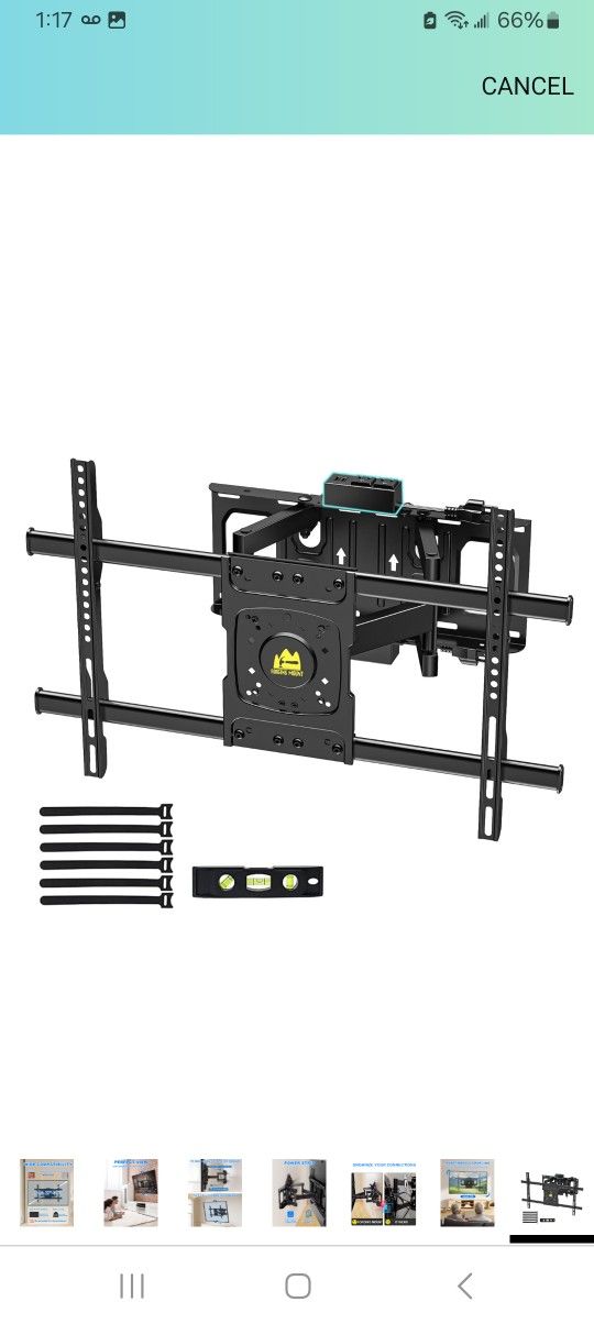 Full Motion TV Wall Mount Bracket $40