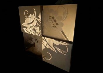 Carved Floral Wall Art Panel
