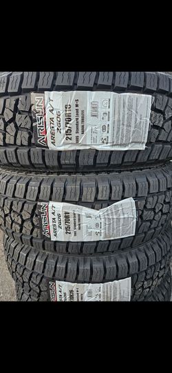 215-70-16 !!! ARISUN AGGRESSOR A/T !!! $350 LAS 4 LLANTAS MONTADAS Y BALANCEO INCLUIDO 👌