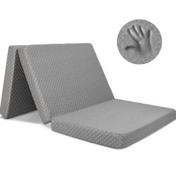 Milliard Premium Folding Mattress, Memory Foam Tri Fold with Waterproof Washable Cover, Queen size