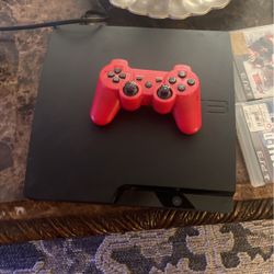 PS3 With Controller And 5 Games