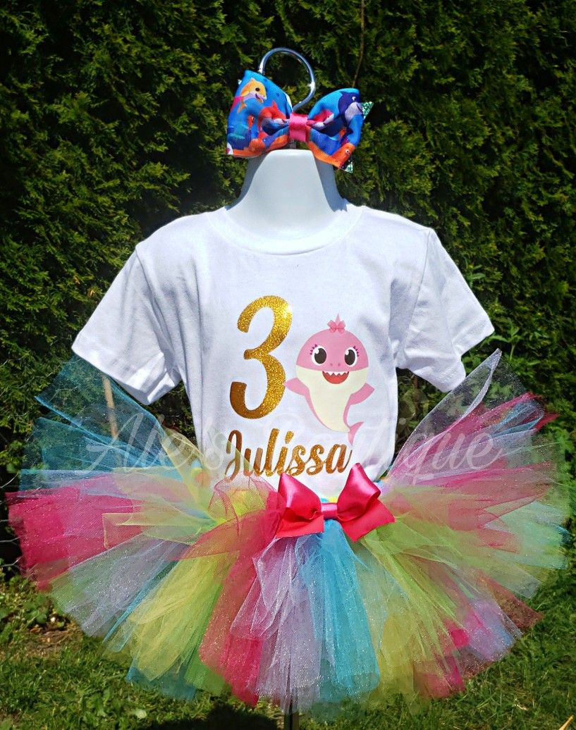 Baby Shark Tutu Outfit Other - Baby & Kids