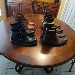 4 Pairs Men Boots/Perry Ellis/Aldo