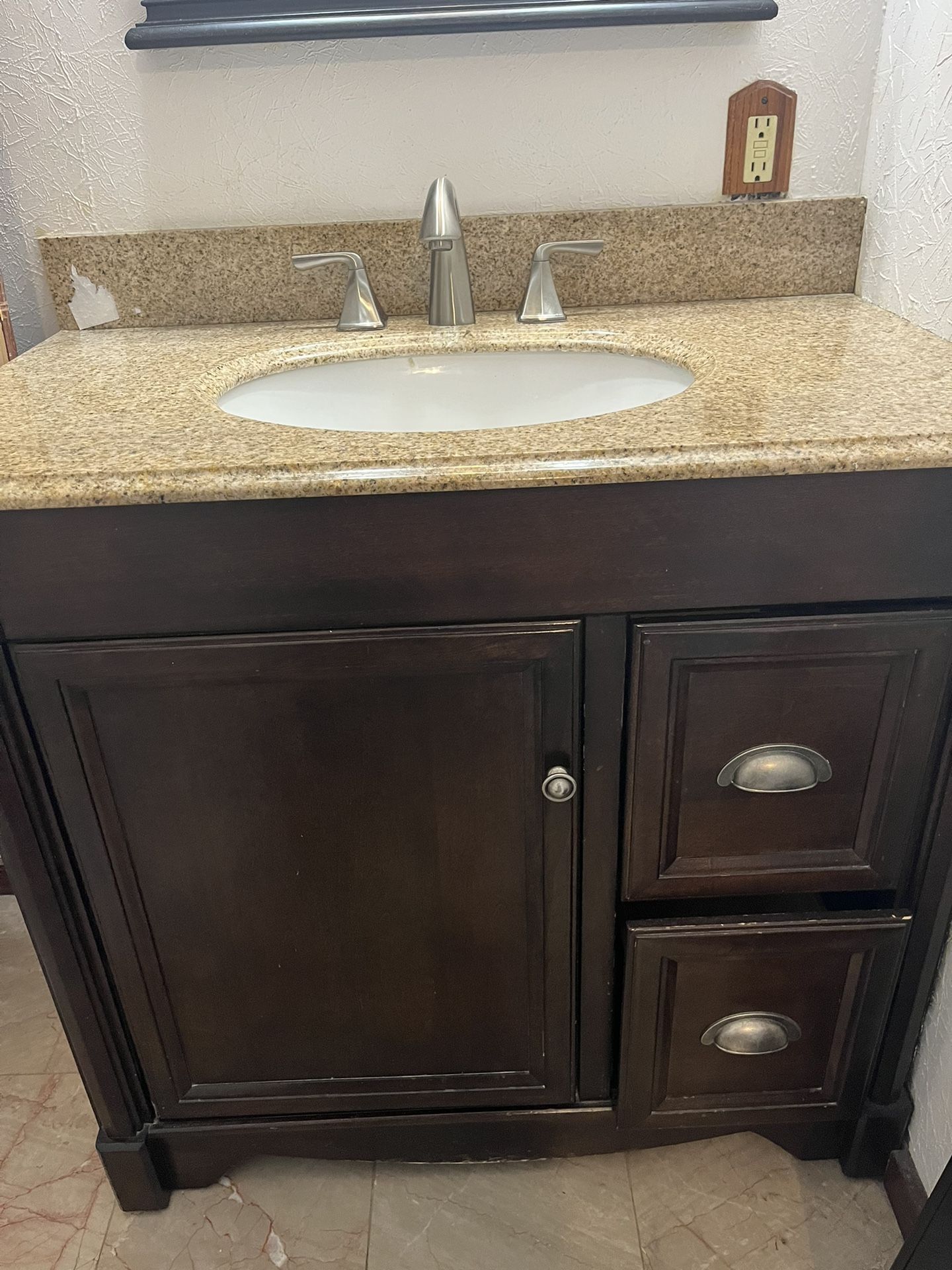 Bathroom Vanity And Top Faucet Included.