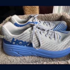 Men’s Hoka One One Rincon Oyster Mushroom/Nebulas Blue in brand new condition no  box  Size men’s 11,5  