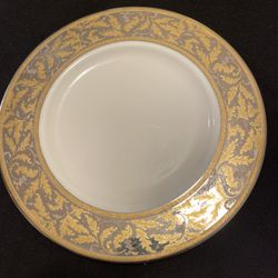 1 Lenox Classics Collection Landmark Platinum/Gold Accent Luncheon Plate