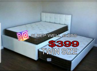 NEW TWIN OVER TWIN BED FRAME AND MATTRESS