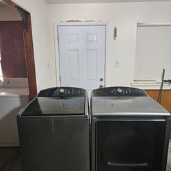 KENMORE STAINLESS STEEL WASHER AND DRYER SET BOTH ELECTRIC XL CAPACITY 5.3 CU GOOD WORKING CONDITION DELIVERY AVAILABLE FOR EXTRA FEE WE DO REPAIRS 