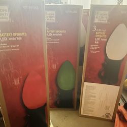 Jumbo Light Bulb Christmas Decor 