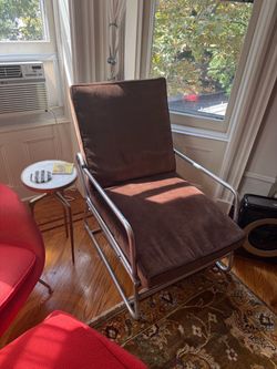 Vintage Chrome Tube Lounge Chair