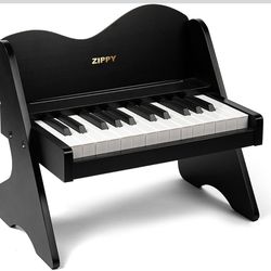 ZIPPY Kids Piano Keyboard, 25 Keys Digital Piano for Kids, Volume Adjustable, Mini Music Educational Instrument Toy, Wood Toy for Toddlers Girls Boys 