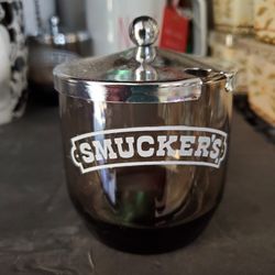 Vintage Smuckers Jelly Jar W Lid