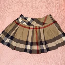 Burberry Skirt Girls Size 4 Like New! 