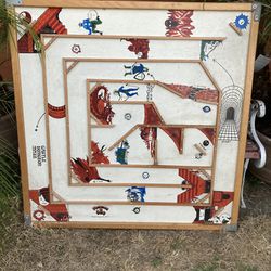 Vintage Maze Carrom Board 