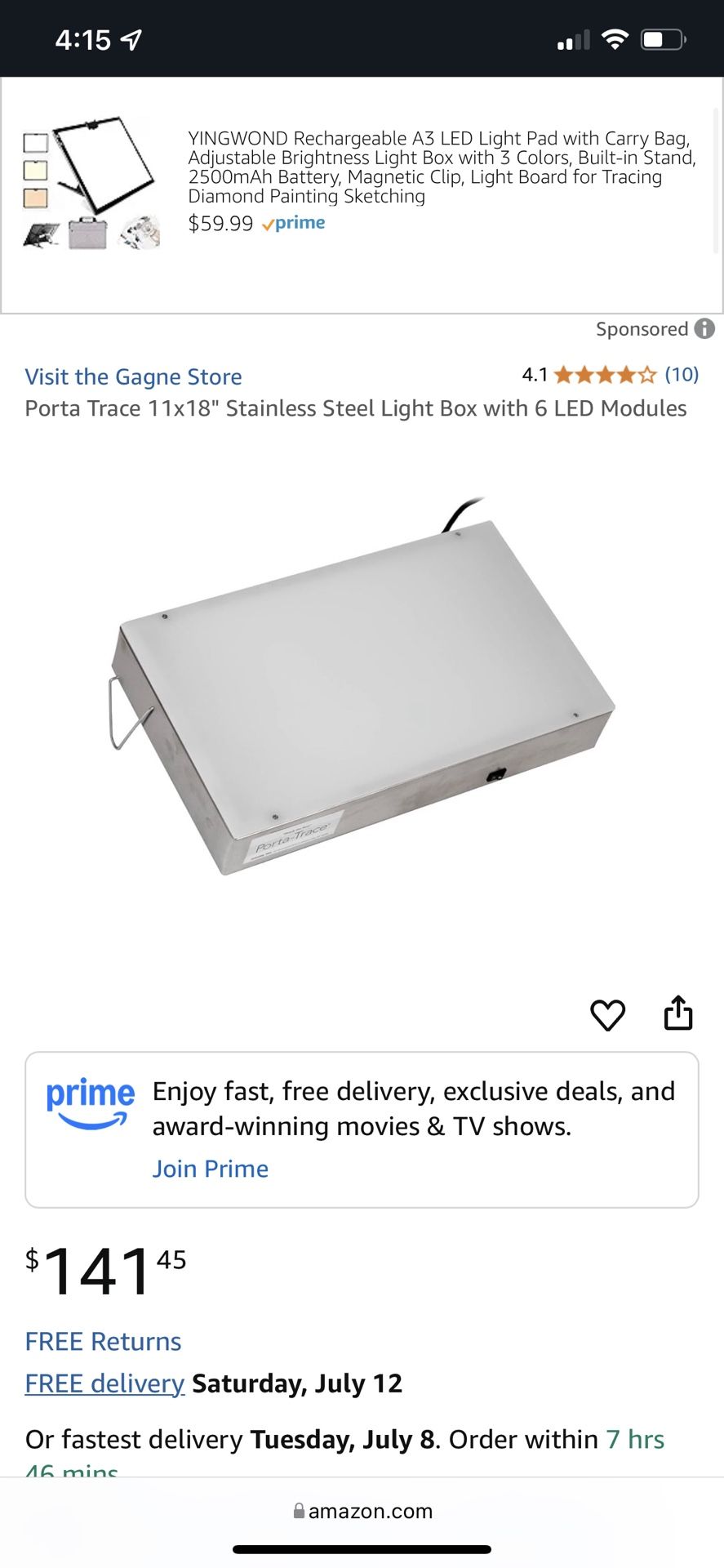 Porta-Trace Light Box