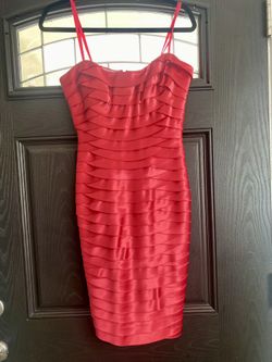 BCBG Coral Strapless Bandage Dress Size 8