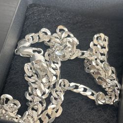 22” Italian Silver 925 Cuban Link 35.61 Grams 