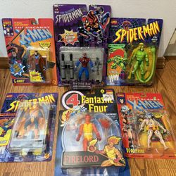 Vintage Marvel Spiderman X-men Toys 