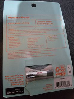 Wireless Mouse Comes With Battery  Thumbnail