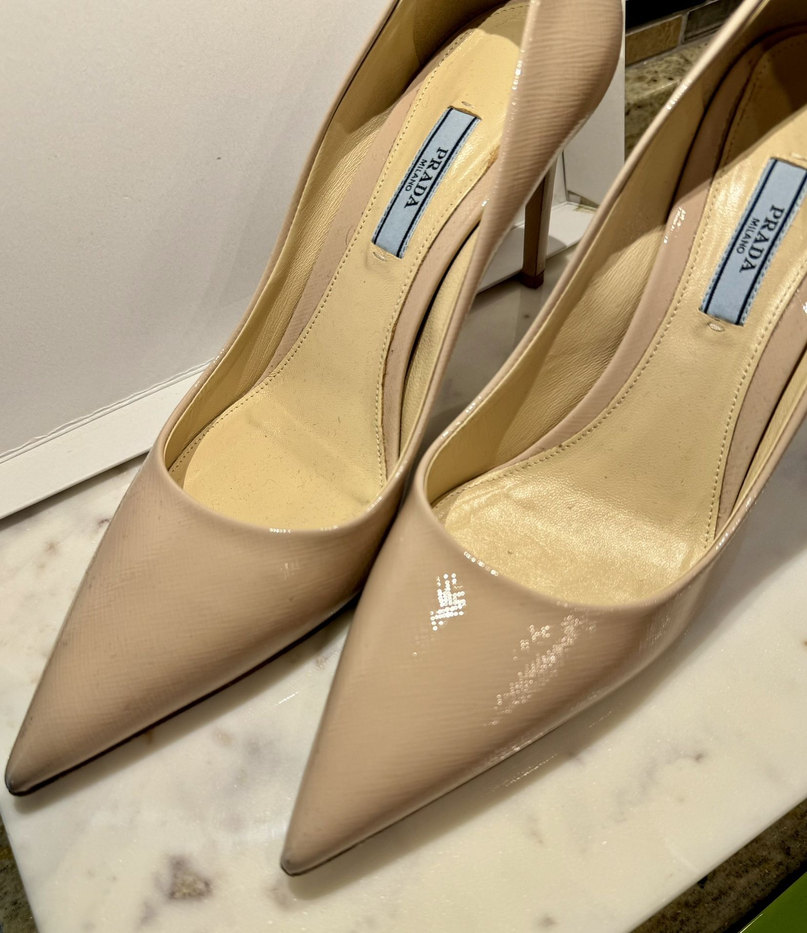 Nude Prada Heels