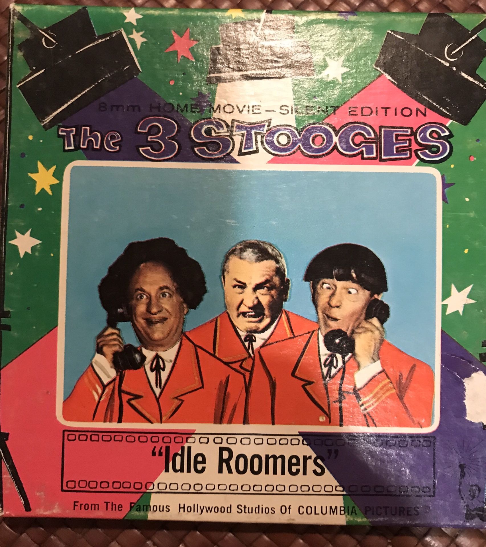 3 Stooges Idle Roomers 8mm film w/ original box