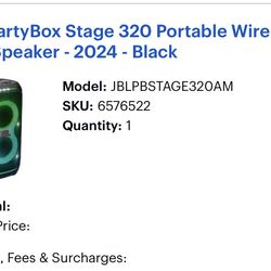 JL Partybox 320- Like new