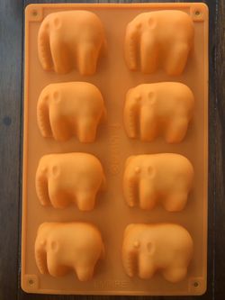 Safari jungle elephant silicone candy chocolate pan mold