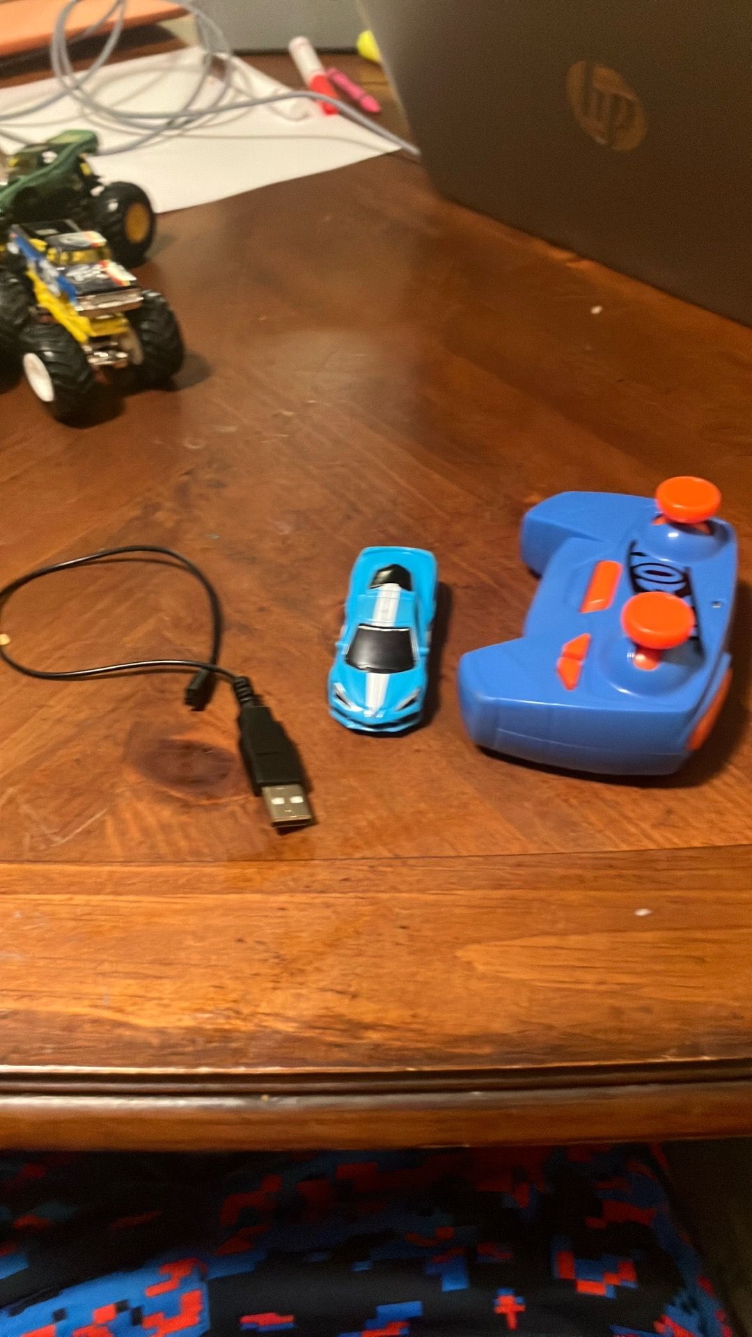 Hot wheels track rc car C8 corvette