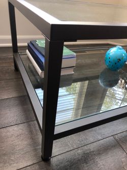 Double Tier 3/8” thick Glass Top Coffee Table