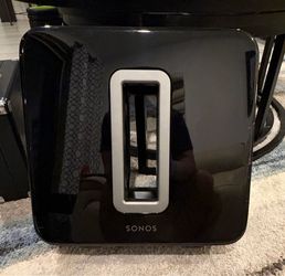 Sonos SUB Wireless Subwoofer Black - Fully Functional - Cosmetic Wear