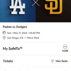 Dodgers Vs  Padres Tickets 