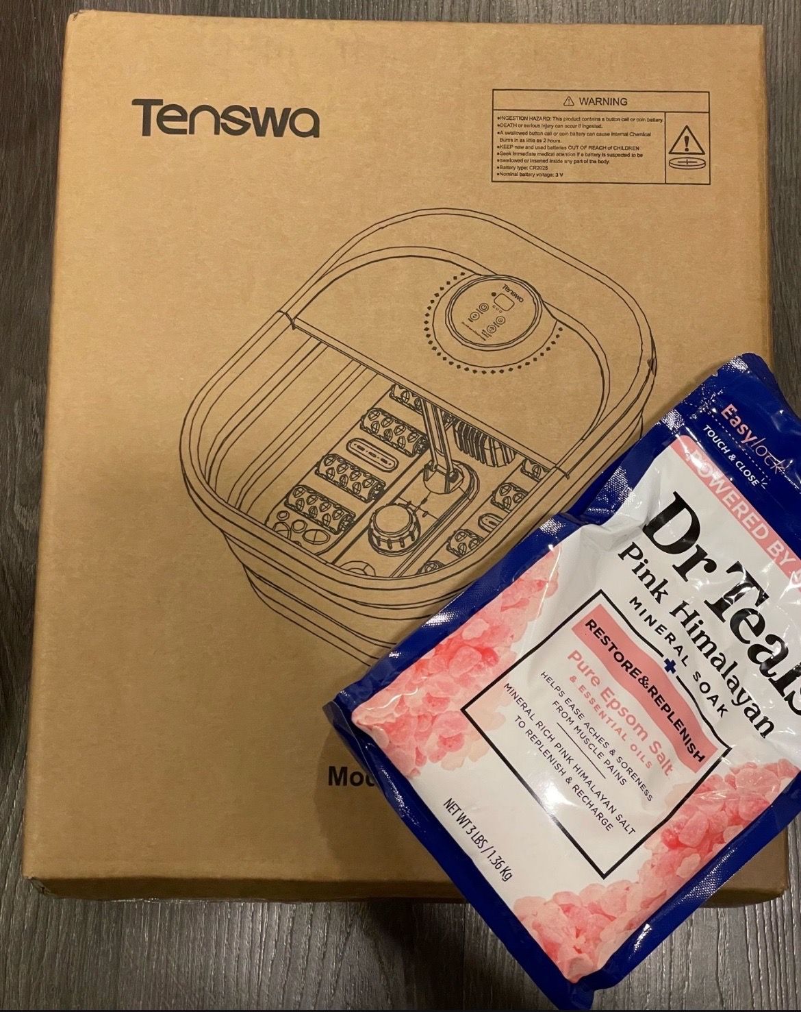 Foldable Foot Bath & Epsom Salt - OBO