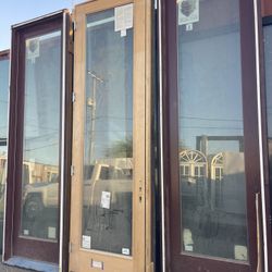3-entry Single Glass Doors 36”1/2x120” Each $2250