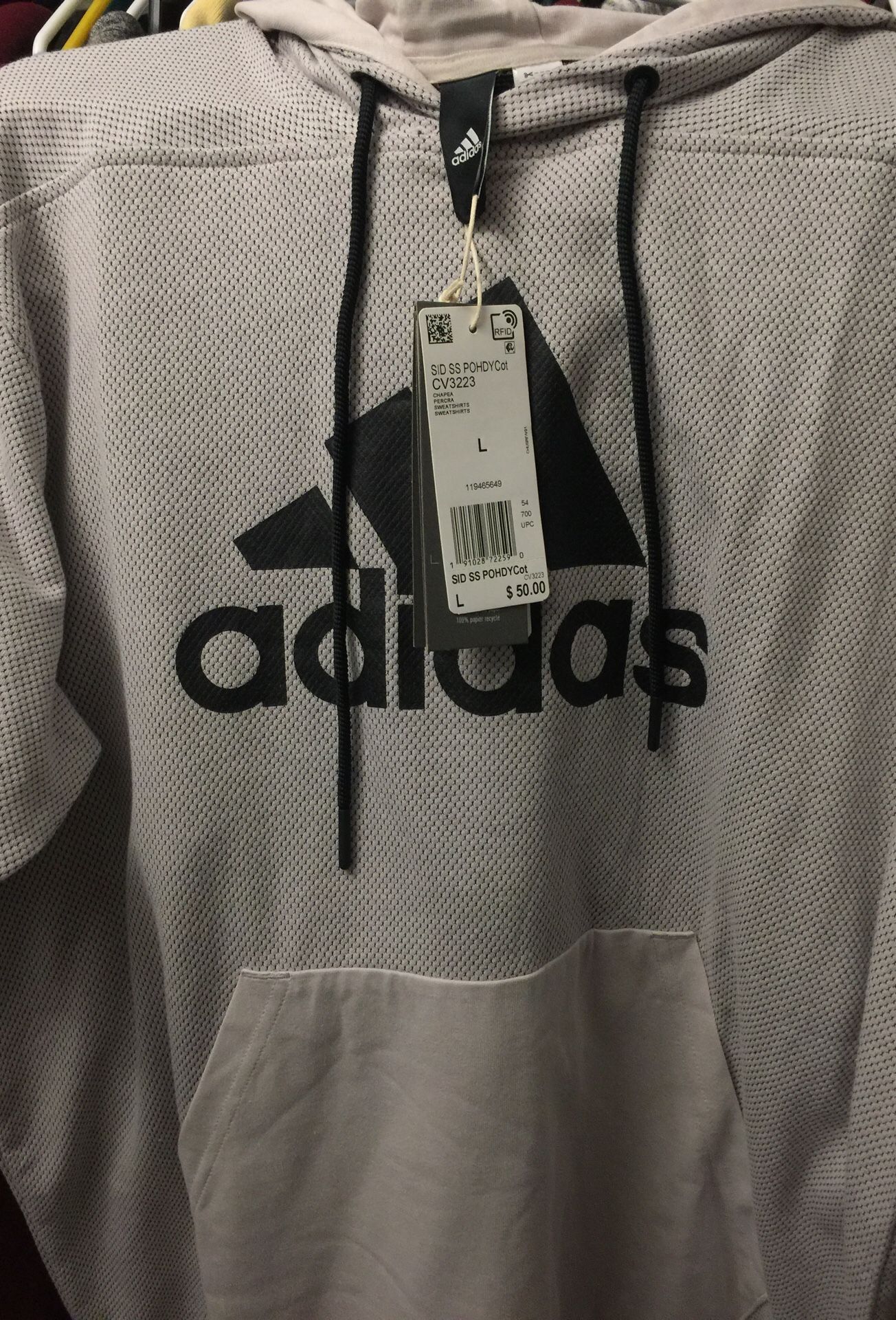 Adidas hoodie size large