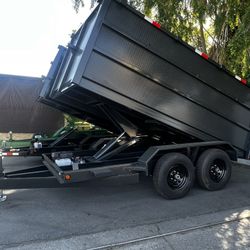 Scissor Lift Dump Trailer