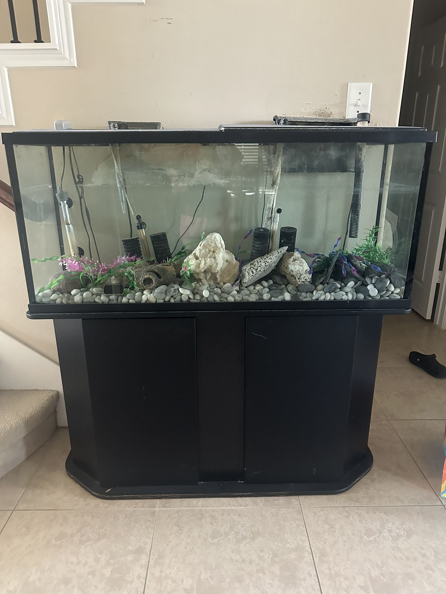 55 gallon fish tank with stand and accessories Aquatic Fundamentals Metal Aquarium  USA 30 gallon tanks Belleze 55 to 90 Gallon