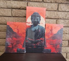 Canvas Art Print Buddha Statue Wall Art 50"wx24"
