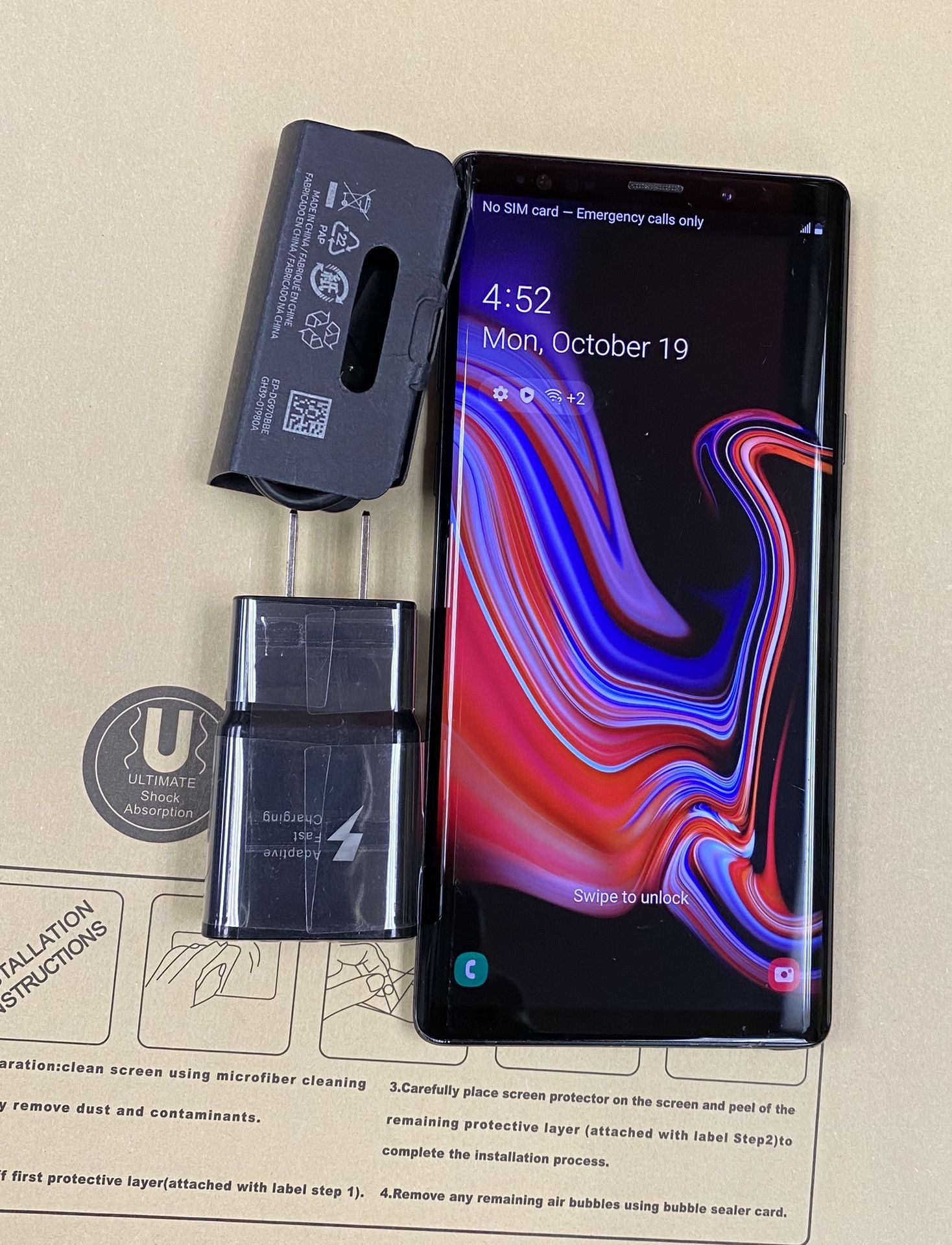 Samsung galaxy note 9 512gb unlocked, store warranty