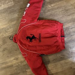Ferrari F1 Team Racing Jacket – Large – Red Sponsor Edition