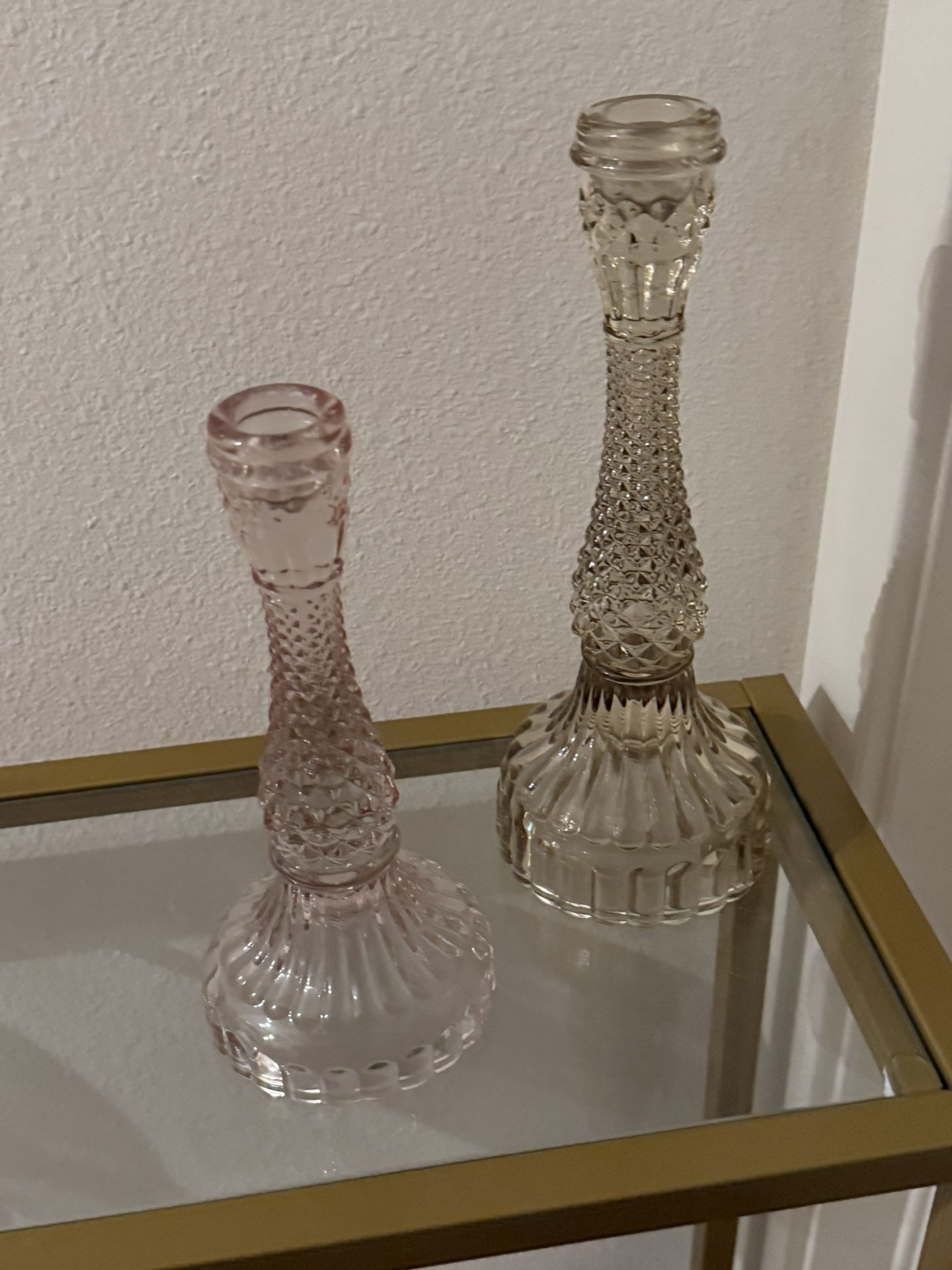 Glass Candle Holders