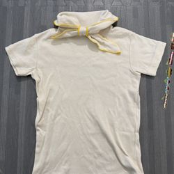 Misha&Puff kids white scout short sleeve shirts Tee