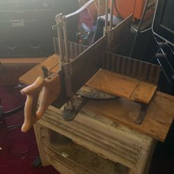 Vintage Stanley Miter Saw And Blade