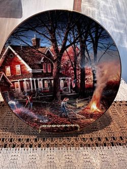 Terry Redlin 1992 Collector Plate Fall Scene